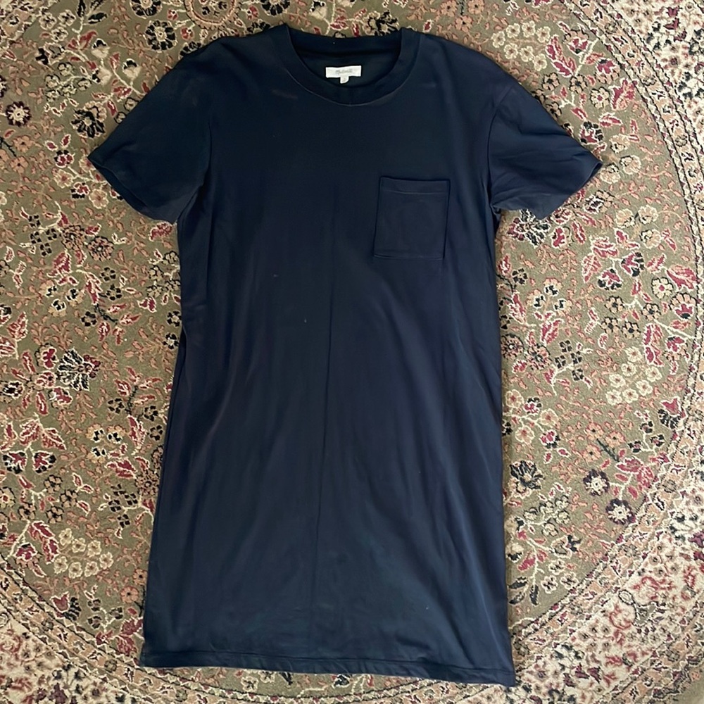 Madewell black tshirt dress